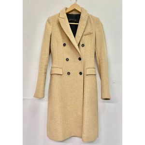 Zara Coat camel double breasted coat Sz XS
